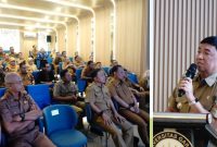 Bupati Garut Abdusy Syakur Amin memberikan arahan dalam Sosialisasi Pembangunan dan Penerapan Manajemen Talenta ASN di Kampus 4 Universitas Garut, Selasa (9/6/2026).