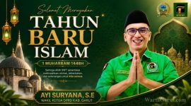 Wakil Ketua DPRD Kabupaten Garut Ayi Suryana, S.E., menyampaikan ucapan Selamat Tahun Baru Islam 1 Muharram 1448 Hijriah serta mengajak masyarakat memperkuat iman, menjaga persatuan, dan menebarkan keberkahan dalam kehidupan sehari-hari.