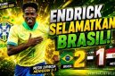 Endrick merayakan gol kemenangan Brasil saat mengalahkan Mesir 2-1 dalam laga FIFA Matchday jelang Piala Dunia 2026