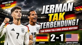 Kai Havertz merayakan gol pembuka saat Timnas Jerman mengalahkan Amerika Serikat 2-1 dalam laga uji coba internasional jelang Piala Dunia 2026