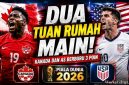 Pemain Amerika Serikat dan Kanada bersiap menjalani laga perdana fase grup Piala Dunia 2026 di hadapan pendukung tuan rumah pada Sabtu (13/6/2026).