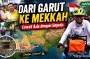 Bupati Garut Abdusy Syakur Amin melepas keberangkatan Asep Akung yang memulai perjalanan bersepeda menuju Mekkah melalui jalur Asia dari Pendopo Kabupaten Garut, Minggu (14/6/2026).