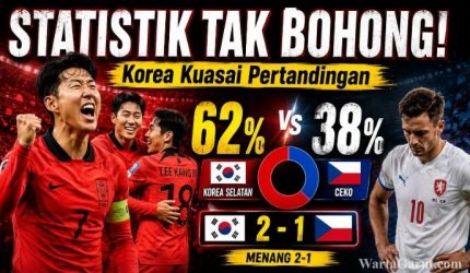 Statistik Korea Selatan vs Ceko: Korea Selatan Tampil Dominan, Ceko Takluk 1-2 di Laga Fifa World Cup 2026 1 hasil piala dunia 1