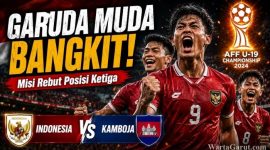 Pemain Timnas Indonesia U-19 menjalani persiapan jelang menghadapi Kamboja dalam laga perebutan peringkat ketiga Piala AFF U-19 2026 di Stadion Utama Sumatra Utara.