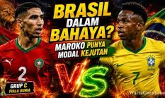 Brasil vs Maroko: Duel Raksasa Grup C, Singa Atlas Siap Uji Tim Samba