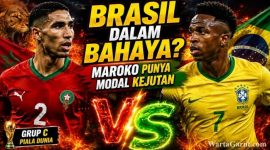 Pemain Brasil dan Maroko bersiap menghadapi laga panas Grup C Piala Dunia FIFA 2026 di Stadion New York New Jersey yang diprediksi dipadati lebih dari 82 ribu penonton.