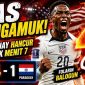 Pemain Amerika Serikat merayakan gol saat menghadapi Paraguay pada laga Grup D Piala Dunia FIFA 2026 di Stadion Los Angeles. Gol bunuh diri Damian Bobadilla menjadi awal pesta gol tuan rumah.