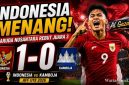 Pemain Timnas Indonesia U19 merayakan gol Al Gazani saat menghadapi Kamboja pada laga perebutan tempat ketiga Piala AFF U19 2026 di Deli Serdang, Sumatera Utara.