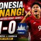 Pemain Timnas Indonesia U19 merayakan gol Al Gazani saat menghadapi Kamboja pada laga perebutan tempat ketiga Piala AFF U19 2026 di Deli Serdang, Sumatera Utara.
