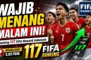 Pemain Timnas Indonesia saat menjalani pertandingan internasional. Kemenangan atas Mozambik berpotensi mendongkrak posisi Garuda di ranking FIFA.