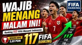 Pemain Timnas Indonesia saat menjalani pertandingan internasional. Kemenangan atas Mozambik berpotensi mendongkrak posisi Garuda di ranking FIFA.
