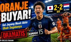 Drama Belanda vs Jepang,  Oranje Kehilangan Kemenangan yang Sudah di Depan Mata