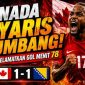 Cyle Larin merayakan gol penyeimbang Kanada saat menghadapi Bosnia dan Herzegovina pada laga Grup B FIFA World Cup 2026.