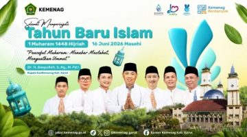 Kepala Kantor Kementerian Agama Kabupaten Garut, Dr. H. Saepulloh, S.Ag., M.Pd.I., menyampaikan ucapan Selamat Tahun Baru Islam 1 Muharram 1448 Hijriah dengan tema 