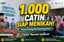Kepala Kantor Kementerian Agama Kabupaten Garut, Dr. H. Saepulloh, S.Ag., M.Pd.I., memberikan materi kepada 1.000 calon pengantin dalam kegiatan Bimbingan Perkawinan (Bimwin) di Islamic Center Garut.