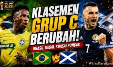 Klasemen Grup C Piala Dunia FIFA 2026: Hasil Brasil vs Maroko dan Skotlandia vs Haiti Ubah Persaingan