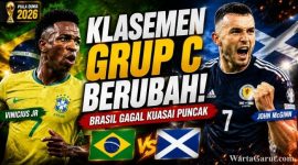 Klasemen Grup C Piala Dunia FIFA 2026: Hasil Brasil vs Maroko dan Skotlandia vs Haiti Ubah Persaingan