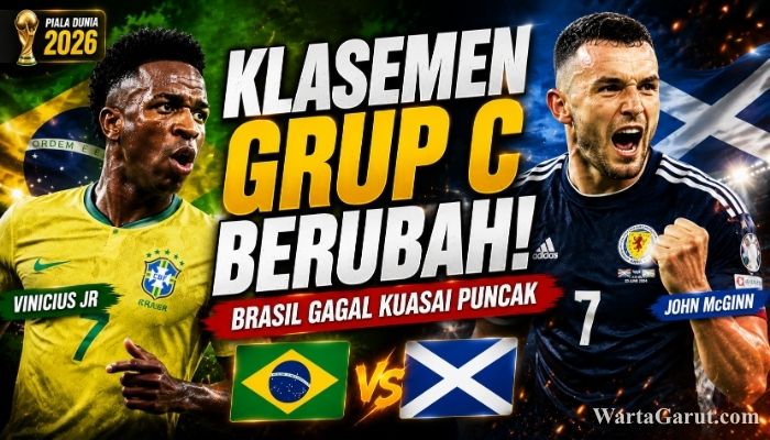 Klasemen Grup C Piala Dunia FIFA 2026: Hasil Brasil vs Maroko dan Skotlandia vs Haiti Ubah Persaingan