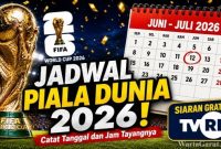 Trofi Piala Dunia menjadi simbol persaingan 48 negara peserta yang akan berlaga pada Piala Dunia 2026 di Amerika Serikat, Kanada, dan Meksiko.