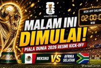 Para pemain Timnas Meksiko bersiap menjelang pertandingan pembuka Piala Dunia 2026 melawan Afrika Selatan yang digelar pada Jumat dini hari WIB.
