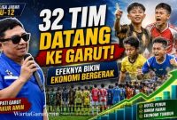 Bupati Garut Abdusy Syakur Amin menghadiri pembukaan Liga Jabar Istimewa U-12 Zona Priangan Timur di SOR RAA Adiwijaya, Garut, yang diikuti 32 tim dari enam daerah di Priangan Timur.