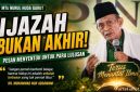 Pendiri Pondok Pesantren Nurul Huda Cibojong, KH Muhammad Nuh Addawami, menyampaikan amanah kepada lulusan MTs Nurul Huda Angkatan ke-32 di Kecamatan Cisurupan, Kabupaten Garut.