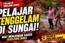 Petugas Kepolisian melakukan penanganan di lokasi Sungai Cikaengan, Kecamatan Cibalong, tempat seorang pelajar SMA asal Peundeuy ditemukan meninggal dunia akibat tenggelam.