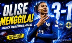 Hasil Prancis vs Irlandia Utara 3-1: Michael Olise Hattrick, Les Bleus Makin Percaya Diri