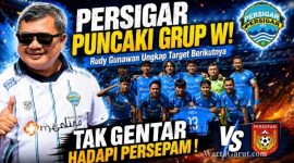 Rudy Gunawan Siap Hadapi Persepam usai Persigar  mengalahkan Persemay Maybrat 1-0 dalam laga Grup W Babak 32 Besar Liga 4 Piala Presiden 2026 di Stadion Gelora Brantas, Kota Batu, Jawa Timur.