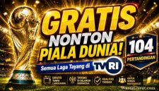 Trofi Piala Dunia 2026 dipamerkan menjelang turnamen. Seluruh pertandingan dipastikan dapat disaksikan gratis oleh masyarakat Indonesia melalui siaran TVRI.