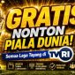 Trofi Piala Dunia 2026 dipamerkan menjelang turnamen. Seluruh pertandingan dipastikan dapat disaksikan gratis oleh masyarakat Indonesia melalui siaran TVRI.