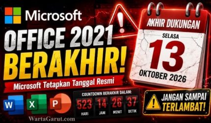 Microsoft Cabut Dukungan Office 2021 Mulai 13 Oktober 2026, Ini Dampaknya 2 pkb jabar 10