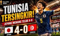 Jepang Libas Tunisia 4-0, Laga Bersejarah Piala Dunia 2026 Berakhir Dramatis