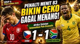 Ceko Ditahan Afrika Selatan 1-1, Penalti Menit 83 Ubah Klasemen Grup A