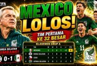 Meksiko Jadi Tim Pertama Lolos ke 32 Besar, Puncaki Klasemen Piala Dunia 2026