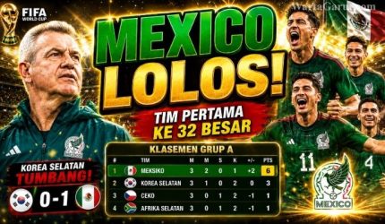 Meksiko Jadi Tim Pertama Lolos ke 32 Besar, Puncaki Klasemen Piala Dunia 2026 2 pkb jabar