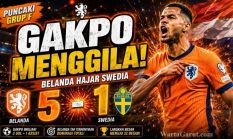 Belanda Hajar Swedia 5-1, Cody Gakpo dan Brobbey Menggila di Piala Dunia