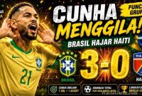2 Gol Matheus Cunha Antar Brasil Puncaki Grup C Piala Dunia 2026
