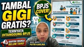 Wakil Bupati Garut drg. Hj. Luthfianisa Putri Karlina, M.BA memberikan edukasi mengenai layanan kesehatan gigi dan mulut yang ditanggung BPJS Kesehatan di puskesmas.
