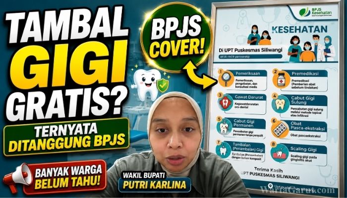 Wakil Bupati Garut drg. Hj. Luthfianisa Putri Karlina, M.BA memberikan edukasi mengenai layanan kesehatan gigi dan mulut yang ditanggung BPJS Kesehatan di puskesmas.