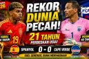 Lamine Yamal dan kiper veteran Vozinha mencatat rekor dunia baru saat laga Spanyol vs Cape Verde berakhir imbang 0-0 di Piala Dunia 2026.