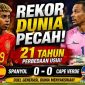 Lamine Yamal dan kiper veteran Vozinha mencatat rekor dunia baru saat laga Spanyol vs Cape Verde berakhir imbang 0-0 di Piala Dunia 2026.