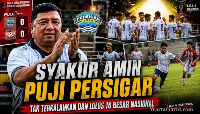 Persigar Garut Tak Terkalahkan dan Lolos 16 Besar, Bupati Garut Apresiasi Perjuangan Tim dan Rudy Gunawan