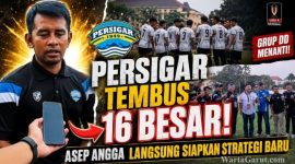 Pelatih Persigar Garut Asep Angga Permadi memberikan instruksi usai laga kontra Persepam Pamekasan. Persigar Garut memastikan tiket babak 16 besar Piala Presiden 2026 setelah bermain imbang 0-0 di Stadion Cakrawala Universitas Negeri Malang.