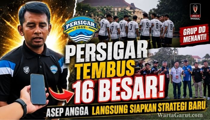Pelatih Persigar Garut Asep Angga Permadi memberikan instruksi usai laga kontra Persepam Pamekasan. Persigar Garut memastikan tiket babak 16 besar Piala Presiden 2026 setelah bermain imbang 0-0 di Stadion Cakrawala Universitas Negeri Malang.