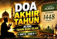 Umat Muslim membaca doa akhir tahun Islam 1447 H menjelang pergantian Tahun Baru Hijriah sebagai bentuk muhasabah, istighfar, dan harapan memasuki 1448 H.