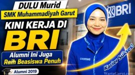 Alumni SMK Muhammadiyah Garut, Holis Nur Anisa, lulusan Jurusan Akuntansi tahun 2019 yang kini berkarier sebagai frontliner Bank Rakyat Indonesia (BRI) dan berhasil menyelesaikan kuliah dengan beasiswa penuh.