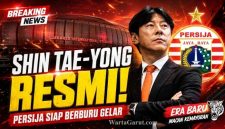 Shin Tae-yong resmi diperkenalkan sebagai pelatih baru Persija Jakarta di Jakarta International Stadium, Senin (8/6/2026). Mantan pelatih Timnas Indonesia tersebut diharapkan membawa Macan Kemayoran bersaing dalam perebutan gelar Liga 1 musim 2026/2027.