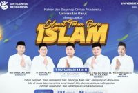 Rektor Universitas Garut, Dr. Irfan Nabhani, S.E., M.T., bersama civitas akademika Universitas Garut menyampaikan ucapan Selamat Tahun Baru Islam 1 Muharram 1448 Hijriah serta mengajak masyarakat menjadikan momentum hijrah sebagai sarana memperkuat iman dan memperbaiki diri.