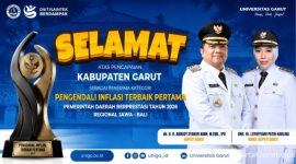 Rektor Universitas Garut Dr. Irfan Nabhani, S.E., M.T. menyampaikan apresiasi atas keberhasilan Kabupaten Garut meraih penghargaan Pengendali Inflasi Terbaik Pertama pada Penghargaan Pemerintah Daerah Berprestasi Tahun 2026 Regional Jawa-Bali.